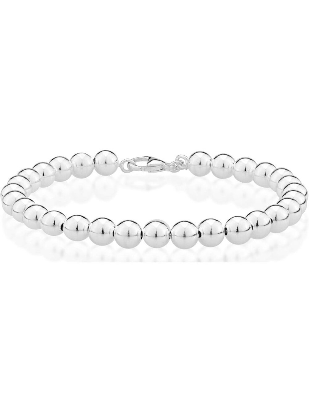 Elegant 925 Sterling Silver Ball Bracelet for Women, 6mm - Stylish & Durable
